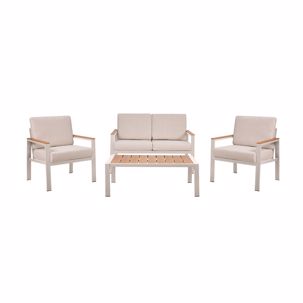 Varossi Bolivar-2 Μόκα 900-372 (Σετ Σαλονιού Εξωτερικού Χώρου με Μαξιλάρια 4τμχ)