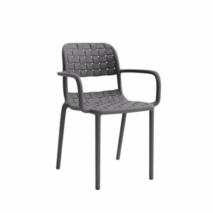 Πολυθρόνα Tonic Γκρί Varossi (900-347) Εξωτερικού χώρου