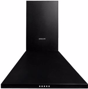 Απορροφητήρας Τζάκι Davoline Chester 090 BL Μαύρο 90 cm Α
