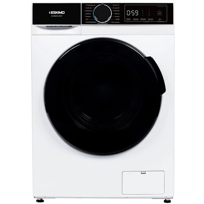 Πλυντήριο Ρούχων Eskimo ES WM10F14PET 10 kg A Pluntirio Rouxon Eskimo ES WM10F14PET 10 kg A
