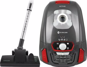 Σκούπα Ηλεκτρική Singer VC-206030 Μαύρο/Κόκκινο