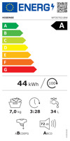 Πλυντήριο Ρούχων Hisense WF3S7021BW 7 kg Α Pluntirio Rouxon Hisense WF3S7021BW 7 kg A
