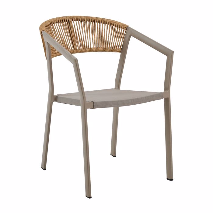 Varossi Beluga Fusiko me Moka Skeleto 900-325 Poluthrona Exoterikou Xorou 80x56x60cm