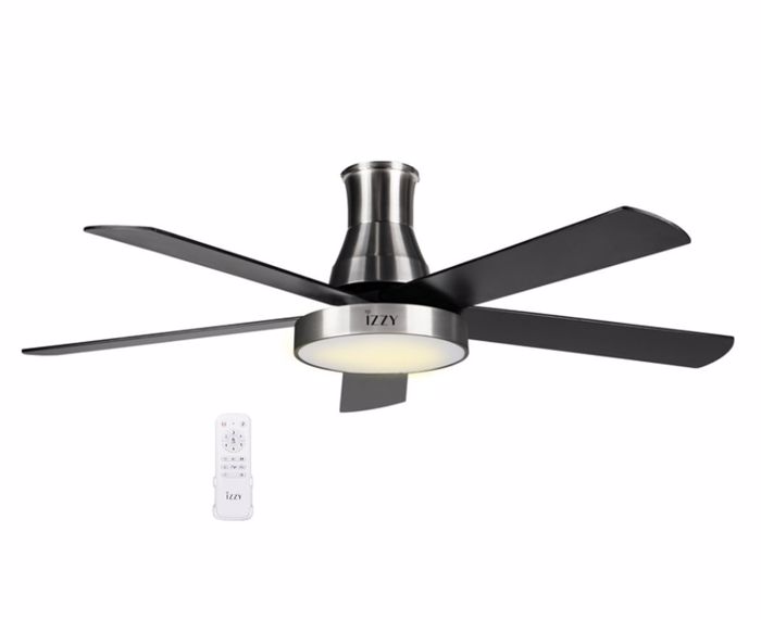 Izzy IZ-9043 Anemistiras Orofis 132cm me Fos kai Tilexeiristirio Mavros