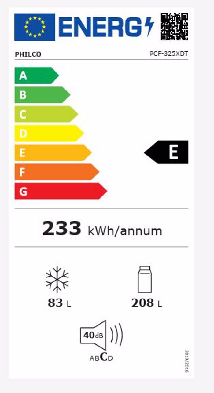 PsuGIOKATAPsuKTIS No Frost 186x60x60cm  PCF-325XDT  PHILCO - 3 ETIS EGuISI