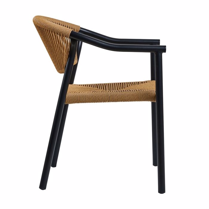 Varossi Aloha Fusiko me Mavro Skeleto 900-322 Poluthrona Exoterikou Xorou 55.5x60.5x77.5cm