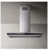 Aporrofitiras Nisida Elica Adele IS BLIX/A/90X60 Mavro-Inox 90 cm A