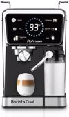 Rohnson MOD R-98082 Barista Dual Aftomati Mixani Espresso 1350W Piesis 20bar ga Cappuccino Mavri