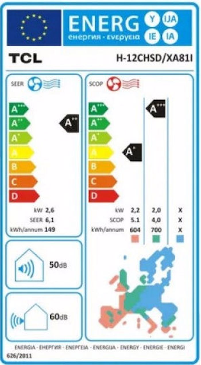 A/C TCL H-Series H-12CHSD/XA81I 12000Btu (ESOT-EXOT)