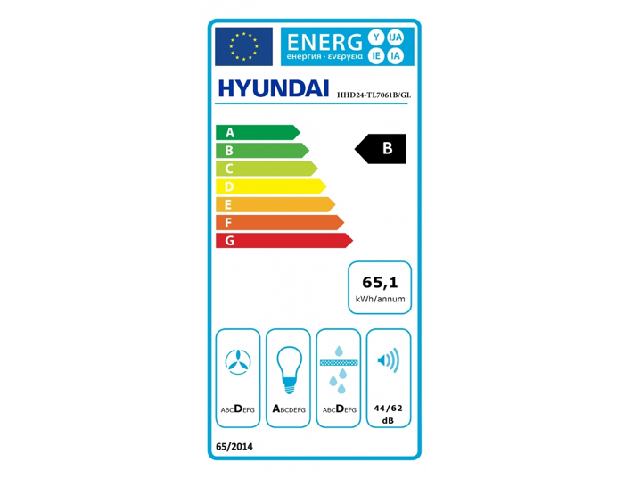  Hyundai HHD24-TL7061B/GL (Aporrofitiras Suromenos inox 60cm)