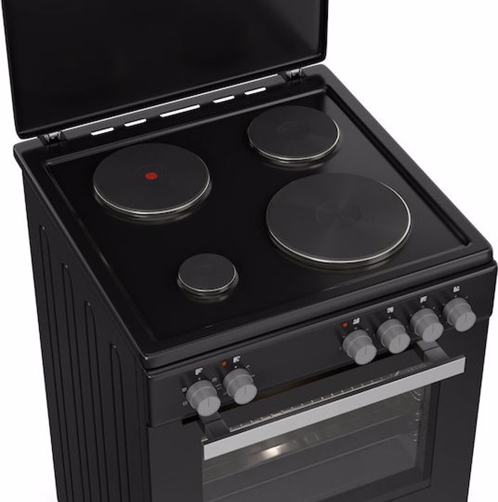 Kouzina Hyundai HCMU24V-7260E/BL me ilektriko fourno, emage esties, xoritikotita fournou 69L  klasi A