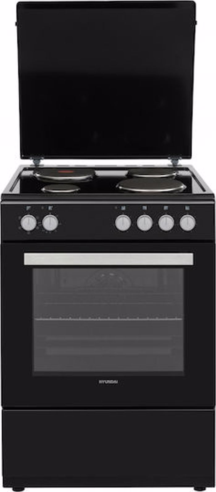 Kouzina Hyundai HCMU24V-7260E/BL me ilektriko fourno, emage esties, xoritikotita fournou 69L  klasi A