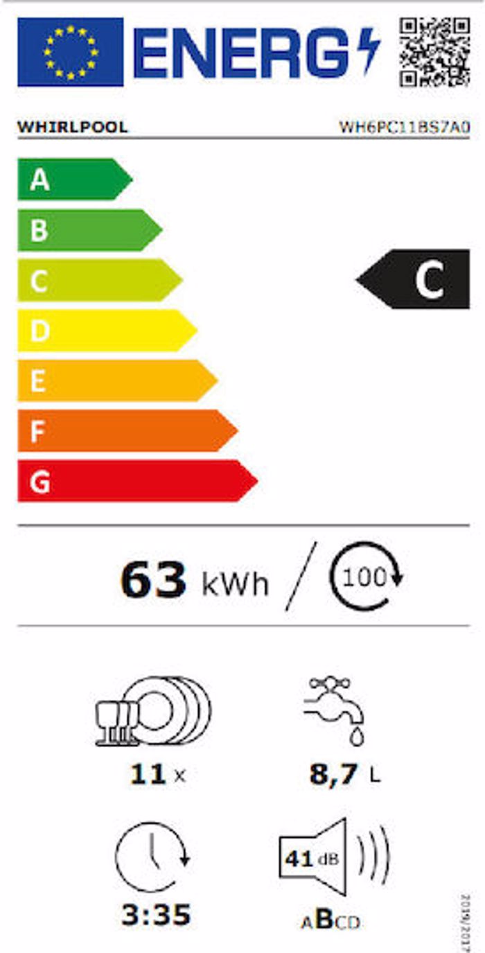 Pluntirio Piaton Whirlpool WH6PC11BS7A0 45 cm C