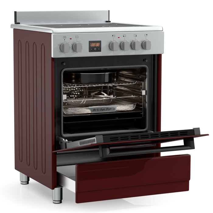 Hyundai HCVR24S-6060V/G Kouzina Ilektriki 60lt me Keramikes Esties 59.8cm