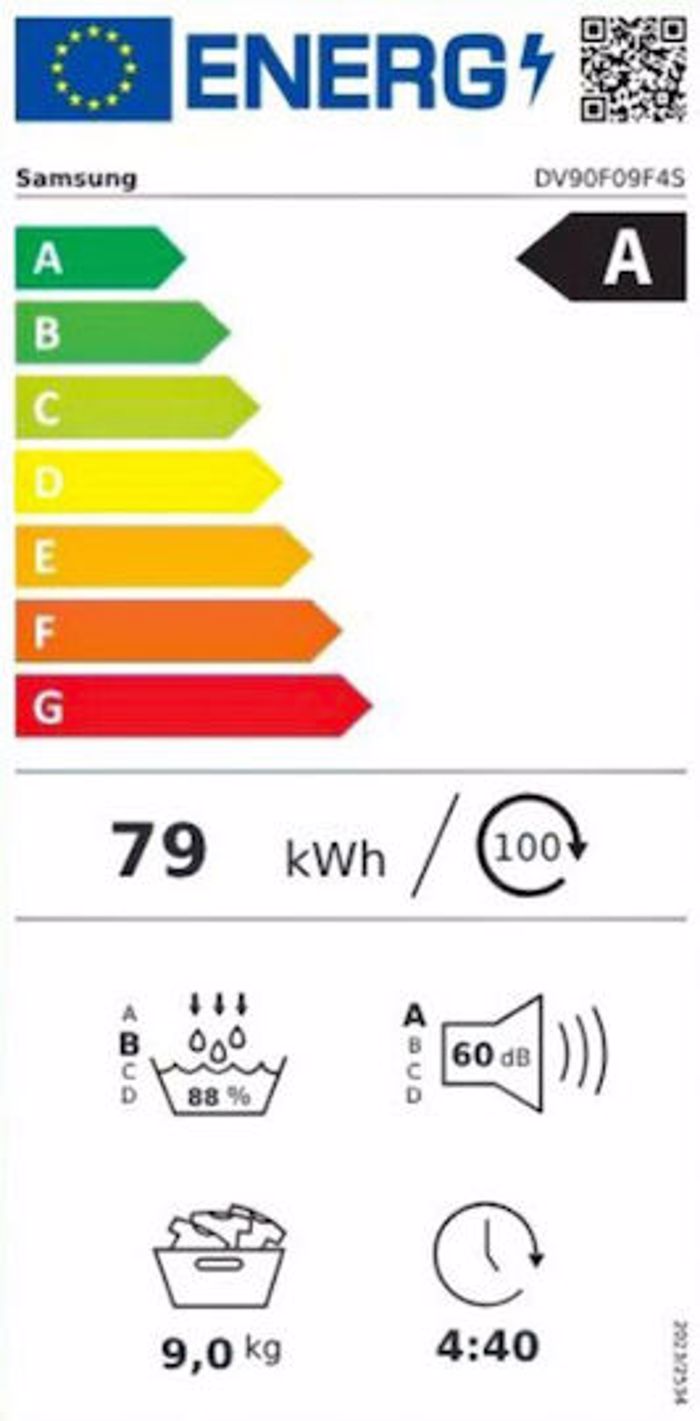 Samsung DV90F09F4SU4 Stegotirio Rouxon 9 kg A