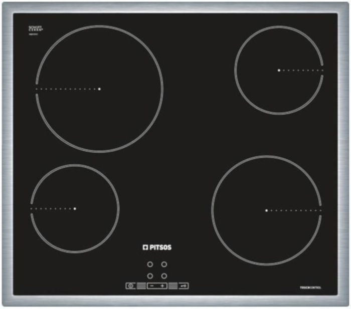 Pitsos CRE645S06 Aftonomi keramiki estia 4 zonon 60cm