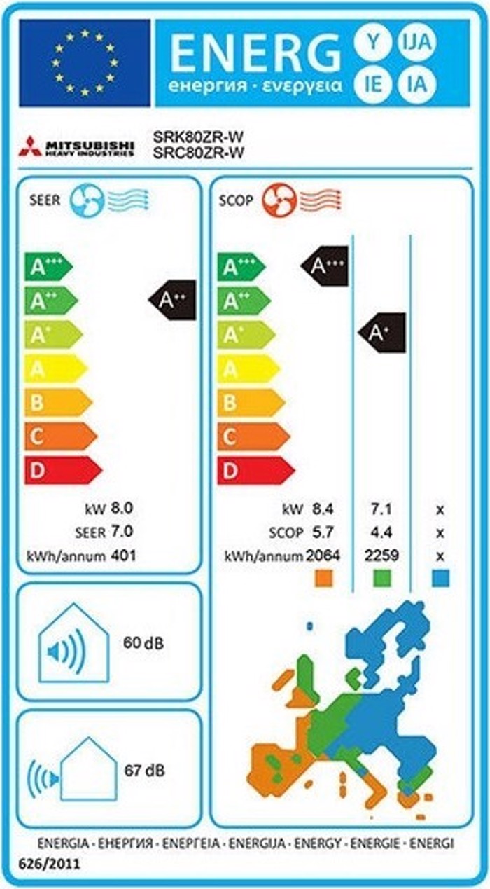 Mitsubishi Heavy SRK/SRC-80ZR-W (AC Inverter 28000 BTU WiFi Ready)