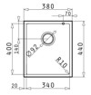 Pyramis Tetragon 1B 070065411 (Υποκαθήμενος Νεροχύτης από Συνθετικό Γρανίτη Μ38xΠ40cm) Pyramis Tetragon 1B 070065411 (upokathimenos Neroxutis apo Sunthetiko Ganiti M38xP40cm)