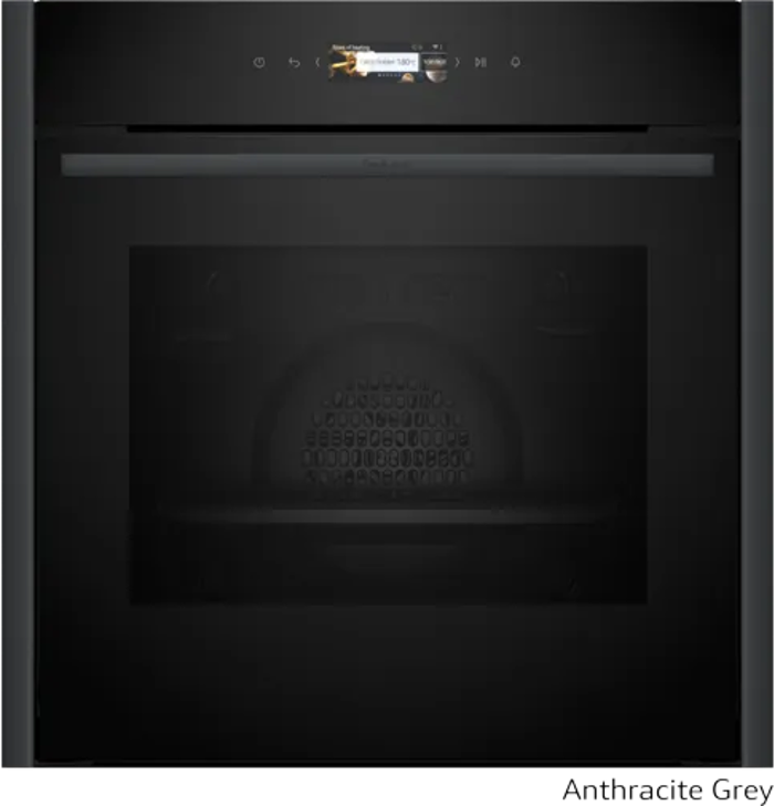 Neff B29CR7KY0 + Z9060AY0 Anthracite Grey (Entoixizomenos Fournos me Purolusi 71lt)