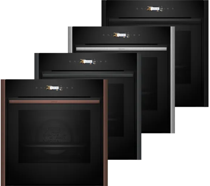 Neff B59CR7KY0 + Z9060DY0 Deep Black (Entoixizomenos Fournos me Purolusi 71lt)