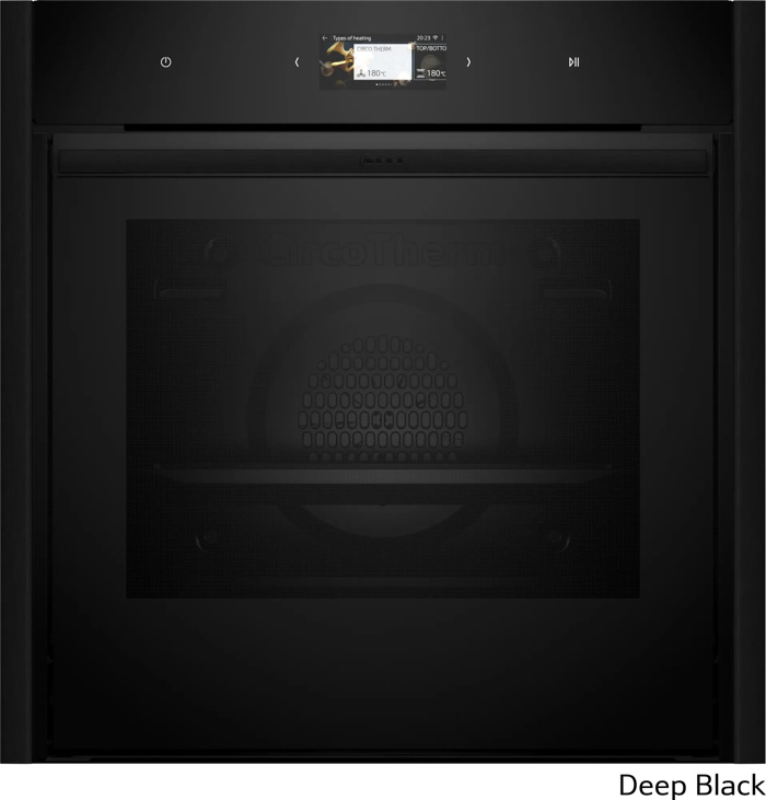 Neff B69CS7MY0 + Z9060DY0 Deep Black (Entoixizomenos Fournos me Purolusi 71lt)