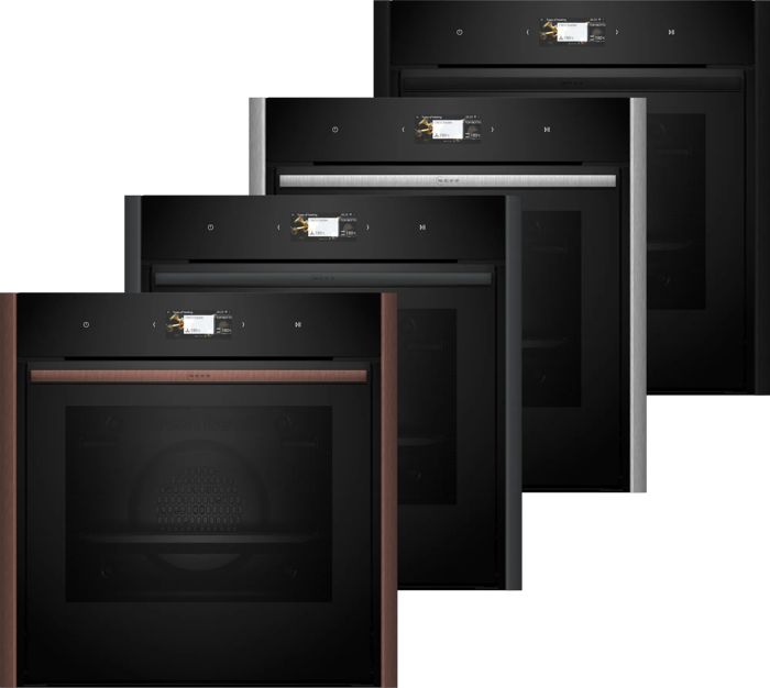 Neff B69CS7MY0 + Z9060DY0 Deep Black (Entoixizomenos Fournos me Purolusi 71lt)