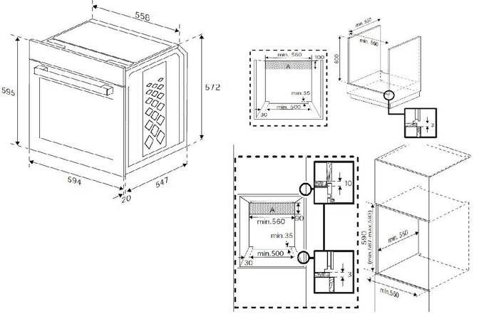 Beko BBIE12300 XD Entoixizomenos Fournos 66lt