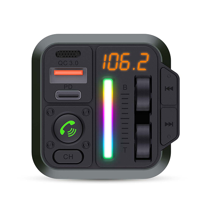 Nedis CATR2024BK FM Transmitter Aftokinitou me me Bluetooth