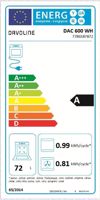 Davoline DAC 600 WH Κουζίνα 72lt με Κεραμικές Εστίες 4+1 Ζωνών Davoline DAC 600 WH Kouzina 72lt me Keramikes Esties 4+1 Zonon