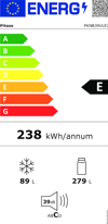 Pitsos PKNB39VLE2 Ψυγειοκαταψύκτης No Frost 203x60x66cm Pitsos PKNB39VLE2 Psugiokatapsuktis No Frost 203x60x66cm
