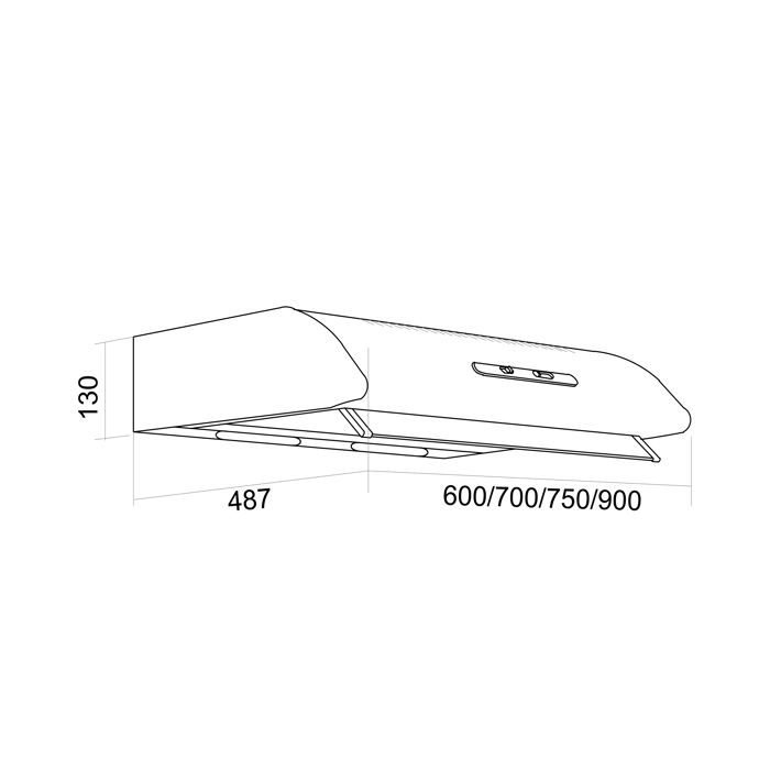 Davoline Olympia 290 Lux 2M/1 WH Aporrofitiras Eleftheros Lefko 90cm