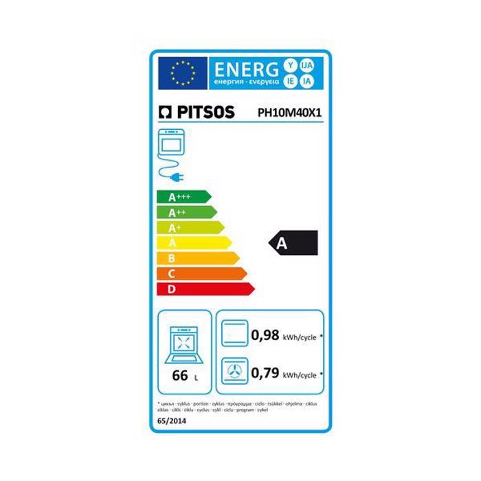 Pitsos PH10M40X1 Entoixizomenos Fournos 66lt