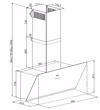 Davoline Shape 60 BL Aporrofitiras Kaminada Toixou 60cm