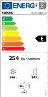 Eskimo ES RBF334E194IN Psugiokatapsuktis No Frost 195x60x68.5cm - 4 ETI EGuISI