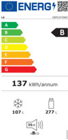 LG GBP62PZNBC (Psugiokatapsuktis No Frost 203x59.5x67.5cm)