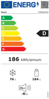 Bosch KIN86ADD0 (Εντοιχιζόμενος Ψυγειοκαταψύκτης No Frost 177.2x55.8x54.8cm) Bosch KIN86ADD0 (Entoixizomenos Psugiokatapsuktis No Frost 177.2x55.8x54.8cm)