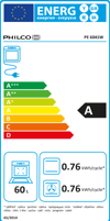 Philco PE-6041W Kouzina me Emage Esties 60lt