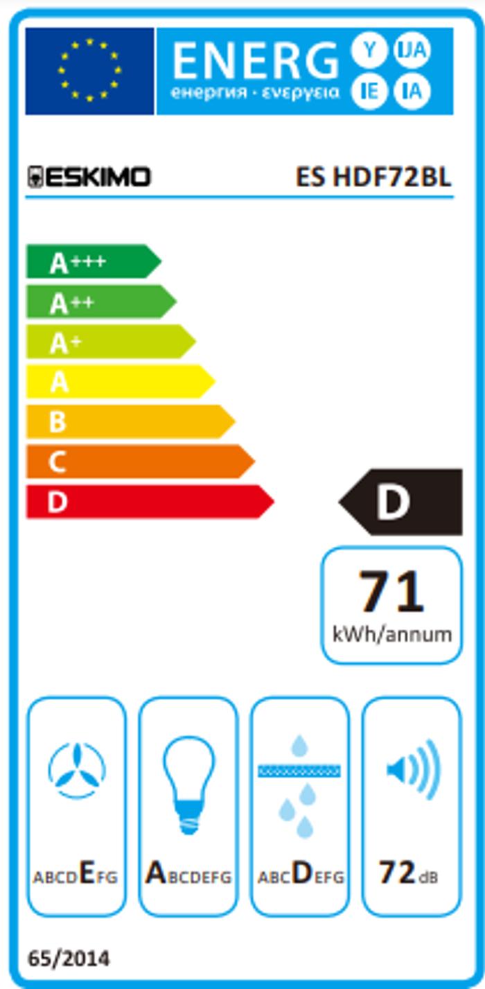 Eskimo ES HDF72BL Aporrofitiras Eleftheros 70cm - 4 ETI EGuISI