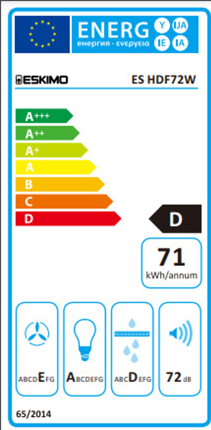 Eskimo ES HDF72W Aporrofitiras Eleftheros 70cm - 4 ETI EGuISI