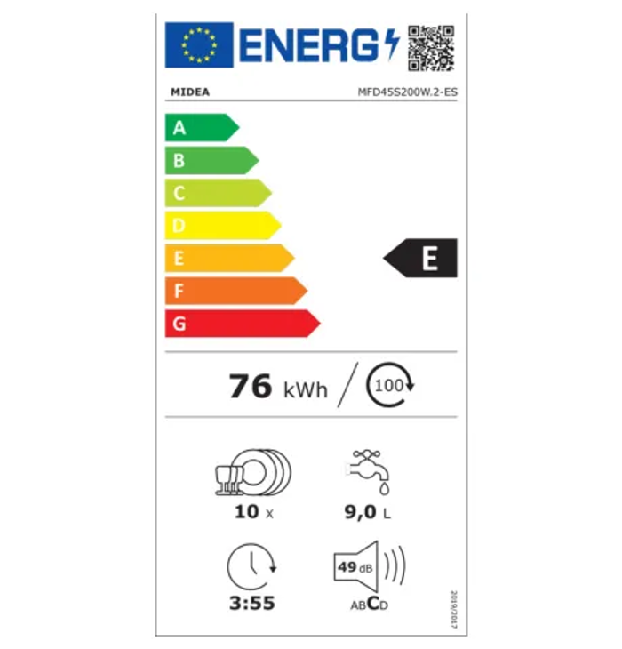 Midea MFD45S200W.2-ES Elefthero Pluntirio Piaton 45cm - 3 ETIS EGuISI