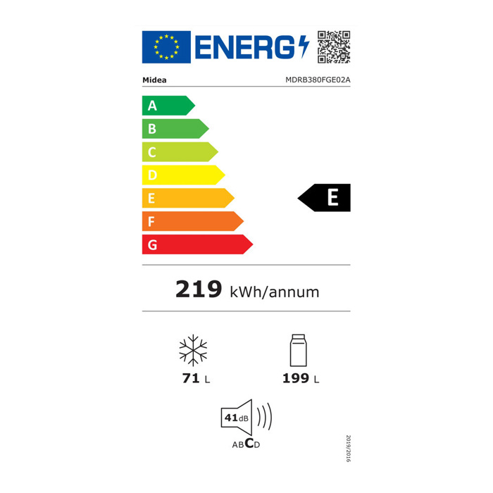 Midea MDRB380FG02A Psugiokatapsuktis No Frost 180x54.5x62.5cm - 3 ETIS EGuISI