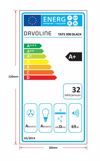 Davoline TATE 090 BL Aporrofitiras Kaminada Toixou 90cm