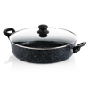 Westinghouse WCCC0009L28MBB (Αντικολλητική Ημιχύτρα 28cm Με Επικάλυψη Πέτρας & Γυάλινο Καπάκι) Westinghouse WCCC0009L28MBB (Antikollitiki Imixutra 28cm Me Epikalupsi Petras & Gyalino Kapaki)