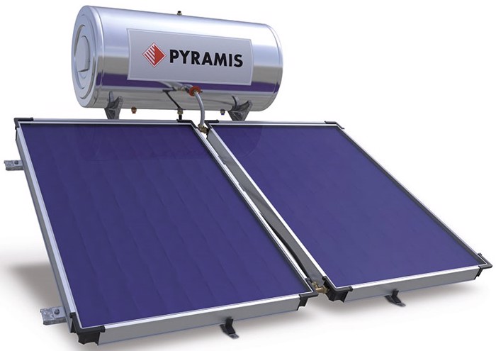 Pyramis 026000405 (Iliakos Thermosifonas 160lt/3m² Glass Diplis Energias me Epilektiko Sullekti)