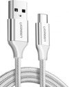 Ugreen US288 TYPE-C Silver 1m 60131 3A (Καλώδιο USB Type-C) Ugreen US288 TYPE-C Silver 1m 60131 3A (Kalodio USB Type-C)