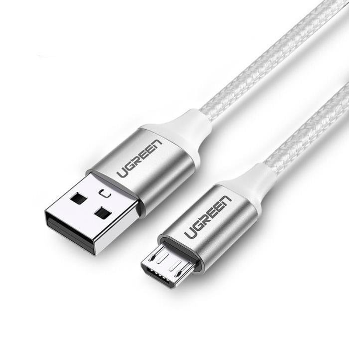 Ugreen US290 Micro Silver 1m 60151 2A (Kalodio micro USB)